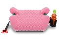 FOTELIK SAMOCHODOWY PODKŁADKA SIEDZISKO RÓŻOWY PIKOWANY R129 125-150 CM