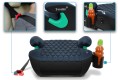 FOTELIK SAMOCHODOWY PODKŁADKA SIEDZISKO Z ISOFIX CZARNO-SZARY R129 125-150 CM