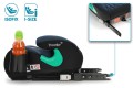 FOTELIK SAMOCHODOWY PODKŁADKA SIEDZISKO Z ISOFIX CZARNO-SZARY R129 125-150 CM