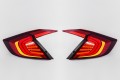 HONDA CIVIC X 2016-2019 SEDAN TUNINGOWE LAMPY TYLNE FULL LED CZERWONE DYNAMICZNE