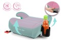 FOTELIK SAMOCHODOWY PODKŁADKA SIEDZISKO Z ISOFIX SZARO-RÓŻOWY R129 125-150 CM