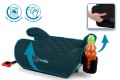 FOTELIK SAMOCHODOWY PODKŁADKA SIEDZISKO Z ISOFIX CZARNY PIKOWANY R129 125-150 CM