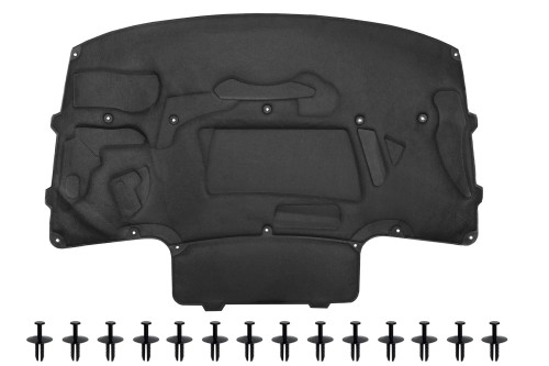 BMW SERIA 5 E39 SEDAN 1995-2004 WYGŁUSZENIE MASKI KOMPLET ZE SPINKAMI 51488159483