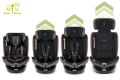 FOTELIK SAMOCHODOWY OBROTOWY LEONARDO 360° CZARNO-SZARY 40-150 CM i-Size R129 + ISOFIX