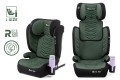 FOTELIK SAMOCHODOWY MODEL LEONARDO CZARNO-ZIELONY PIKOWANY R129 100-150 CM ISOFIX