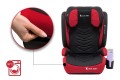 FOTELIK SAMOCHODOWY MODEL MARCO CZARNO-CZERWONY PIKOWANY R129 100-150 CM ISOFIX + GRATIS