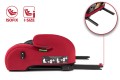 FOTELIK SAMOCHODOWY MODEL MARCO CZARNO-CZERWONY PIKOWANY R129 100-150 CM ISOFIX + GRATIS