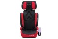 FOTELIK SAMOCHODOWY MODEL MARCO CZARNO-CZERWONY PIKOWANY R129 100-150 CM