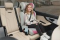 FOTELIK SAMOCHODOWY MODEL BIANCA SZARO-RÓŻOWY R129 100-150 CM ISOFIX + GRATIS
