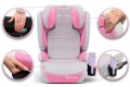 FOTELIK SAMOCHODOWY MODEL BIANCA SZARO-RÓŻOWY R129 100-150 CM ISOFIX + GRATIS