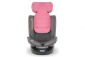 FOTELIK SAMOCHODOWY OBROTOWY LEONARDO 360° RÓŻOWO-SZARY 40-150 CM i-Size R129 + ISOFIX