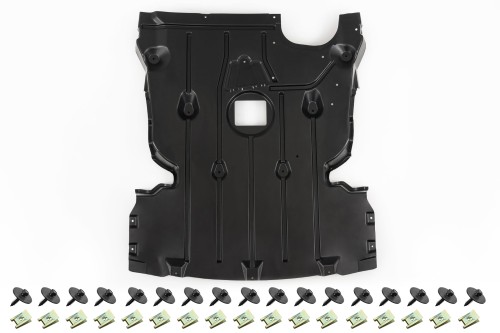 BMW SERIA 1 E82 2007-2011 OSŁONA SILNIKA PŁYTA POD PRZEDNI ZDERZAK Z KOMPLETEM ŚRUB 51757129318