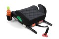 FOTELIK SAMOCHODOWY PODKŁADKA SIEDZISKO Z ISOFIX CZARNO-SZARY PIKOWANY R129 125-150 CM