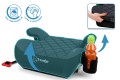 FOTELIK SAMOCHODOWY PODKŁADKA SIEDZISKO Z ISOFIX CZARNO-SZARY PIKOWANY R129 125-150 CM