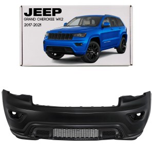 JEEP GRAND CHEROKEE IV WK2 2017-2021 PO DRUGIM FACELIFTINGU KOMPLETNY ZDERZAK PRZEDNI BEZ PDC BEZ SPRYSKIWACZY 6EB83TZZAA 