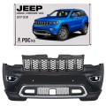 JEEP GRAND CHEROKEE IV WK2 2017-2021 DRUGI FACELIFTING KOMPLETNY ZDERZAK PRZEDNI Z PDC BEZ SPRYSKIWACZY Z GRILLEM 68333498AA