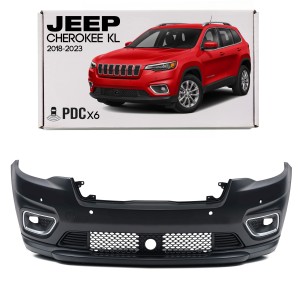 JEEP CHEROKEE V KL 2018-2023 PO FACELIFTINGU KOMPLETNY ZDERZAK PRZEDNI Z PDC 68406528AC