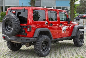 JEEP WRANGLER JK 2007-2018 KOŃCÓWKI ZDERZAKA TYLNEGO MODEL CALIFORNIA KOMPLET