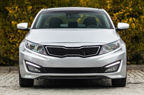KIA OPTIMA III TF 2010-2013 PRZED FACELIFTINGIEM KOMPLETNY ZDERZAK PRZEDNI Z GRILLEM I LAMPAMI DRL LED 865112T000