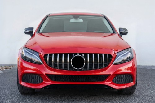 MERCEDES C-CLASS W205 2014-2018 PRZED FACELIFTINGIEM GRILL GT SREBRNY