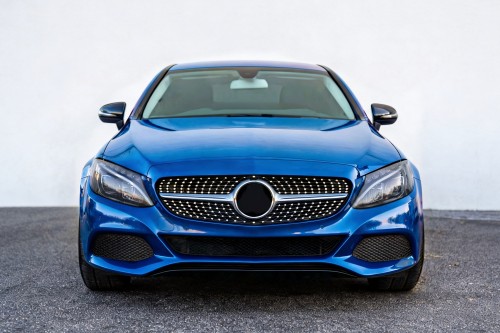 MERCEDES C-CLASS W205 2014-2018 PRZED FACELIFTINGIEM GRILL DIAMOND SREBRNY