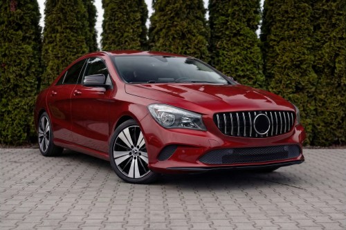 MERCEDES CLA C117 W117 2017-2019 PO FACELIFTINGU GRILL GT PANAMERICANA SREBRNY