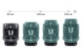 FOTELIK SAMOCHODOWY OBROTOWY ALEXANDER 360° SZARO-CZARNY 40-150 CM i-Size R129 + ISOFIX