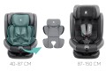 FOTELIK SAMOCHODOWY OBROTOWY ALEXANDER 360° SZARO-CZARNY 40-150 CM i-Size R129 + ISOFIX