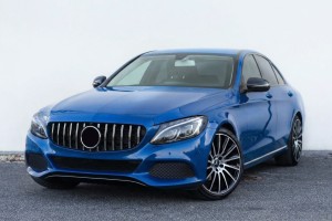 MERCEDES C-CLASS W205 2014-2018 PRZED FACELIFTINGIEM Z KAMERĄ GRILL GT PANAMERICANA SREBRNY