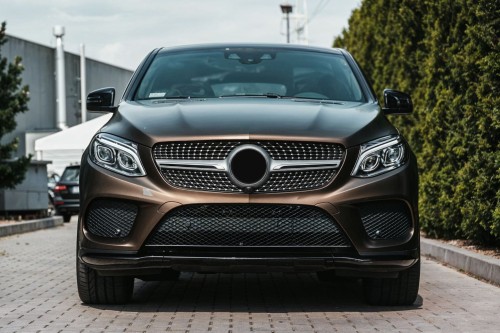MERCEDES GLE COUPE C292 2015-2019 Z KAMERĄ GRILL DIAMOND SREBRNY
