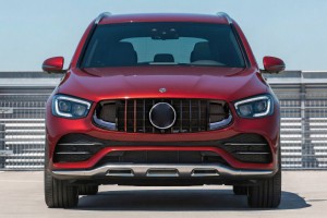 MERCEDES GLC X253 2019-2022 PO FACELIFTINGU GRILL PANAMERICANA GT BRABUS STYLE CZARNY Z KAMERĄ PASUJE TYLKO DO WERSJI AMG