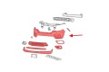 JEEP CHEROKEE V KL 2018-2023 PO FACELIFTINGU KOMPLETNY ZDERZAK PRZEDNI BEZ PDC 68406528AA