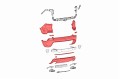 JEEP CHEROKEE V KL 2018-2023 PO FACELIFTINGU KOMPLETNY ZDERZAK TYLNY BEZ PDC 68407957AA