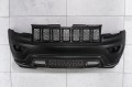 JEEP GRAND CHEROKEE IV WK2 2017-2021 PO DRUGIM FACELIFTINGU CZARNY KOMPLETNY ZDERZAK PRZEDNI BEZ PDC BEZ SPRYSKIWACZY Z CZARNYM GRILLEM 6EB83TZZAA