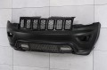 JEEP GRAND CHEROKEE IV WK2 2017-2021 PO DRUGIM FACELIFTINGU CZARNY KOMPLETNY ZDERZAK PRZEDNI BEZ PDC BEZ SPRYSKIWACZY Z CZARNYM GRILLEM 6EB83TZZAA