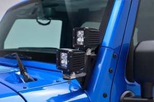 JEEP WRANGLER JK 2007-2018 MOCOWANIE LAMP DODATKOWYCH NA SŁUPEK PRZEDNI