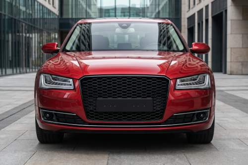 AUDI A8 D4 2014-2017 PO FACELIFTINGU ATRAPA CHŁODNICY GRILL STYLIZACJA NA S8 CZARNY + PDC