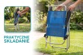 SKŁADANE KRZESŁO TURYSTYCZNE NIEBIESKIE