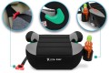 FOTELIK SAMOCHODOWY PODKŁADKA SIEDZISKO Z ISOFIX CZARNO-SZARY R129 125-150 CM