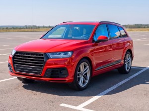 AUDI Q7 / SQ7 4M 2015-2020 PRZED FACELIFTINGIEM CZARNA RAMKA GRILLA 4M0853651B