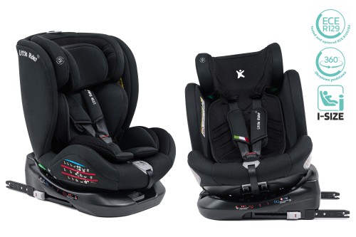 FOTELIK SAMOCHODOWY OBROTOWY ALEXANDER 360° CZARNY 40-150 CM i-Size R129 + ISOFIX