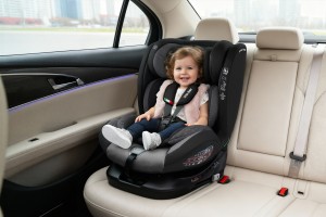 FOTELIK SAMOCHODOWY OBROTOWY ALEXANDER 360° SZARO-CZARNY 40-150 CM i-Size R129 + ISOFIX 