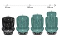 FOTELIK SAMOCHODOWY OBROTOWY ALEXANDER 360° SZARO-CZARNY 40-150 CM i-Size R129 + ISOFIX