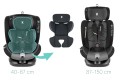 FOTELIK SAMOCHODOWY OBROTOWY ALEXANDER 360° SZARO-CZARNY 40-150 CM i-Size R129 + ISOFIX