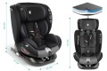 FOTELIK SAMOCHODOWY OBROTOWY ALEXANDER 360° SZARO-CZARNY 40-150 CM i-Size R129 + ISOFIX