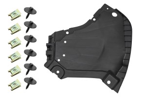 MERCEDES E-CLASS W213 2016-2020 Z PAKIETEM AMG LINE PRZED LIFTINGIEM OSŁONA DOLNA PRZEDNIEGO ZDERZAKA PRAWA Z KOMPLETEM ŚRUB A2135202700