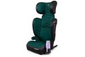 FOTELIK SAMOCHODOWY MODEL LEONARDO CZARNO-ZIELONY PIKOWANY R129 100-150 CM ISOFIX