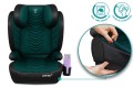 FOTELIK SAMOCHODOWY MODEL LEONARDO CZARNO-ZIELONY PIKOWANY R129 100-150 CM ISOFIX