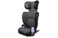 FOTELIK SAMOCHODOWY MODEL VINCENT SZARO-CZARNY PIKOWANY R129 100-150 CM ISOFIX + GRATIS