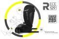 FOTELIK SAMOCHODOWY MODEL VINCENT SZARO-CZARNY PIKOWANY R129 100-150 CM ISOFIX + GRATIS
